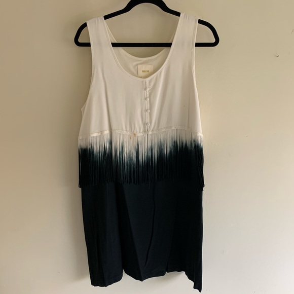 Anthropologie Maeve Dip Dye Fringe Dress - Picture 3 of 7